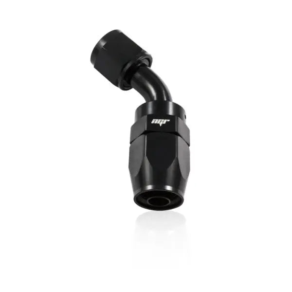 NGR 45 Degree Swivel Fitting Hose End An (Black Anodized) -6 An